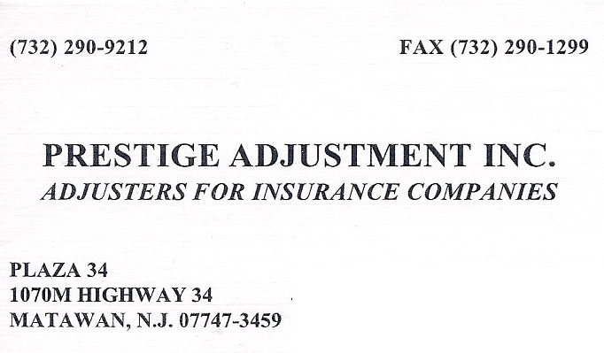 Prestige Adjustment Matawan NJ 07747